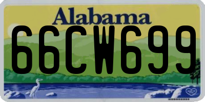 AL license plate 66CW699