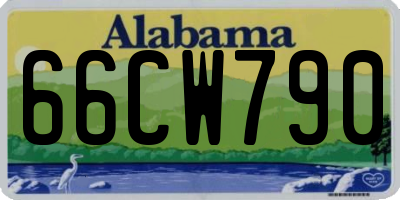 AL license plate 66CW790