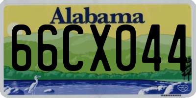 AL license plate 66CX044