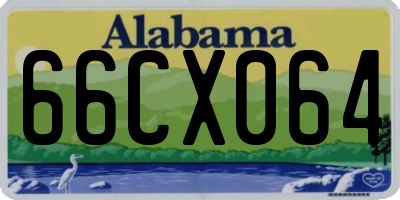 AL license plate 66CX064