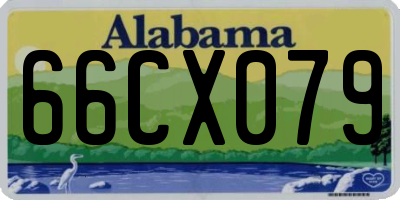 AL license plate 66CX079