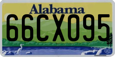 AL license plate 66CX095