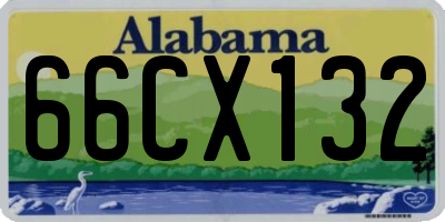 AL license plate 66CX132