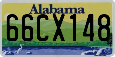 AL license plate 66CX148