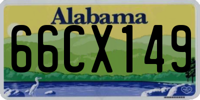 AL license plate 66CX149