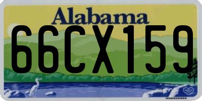 AL license plate 66CX159
