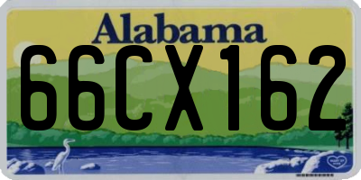 AL license plate 66CX162