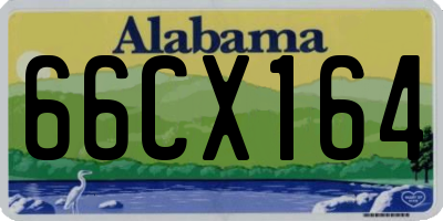 AL license plate 66CX164
