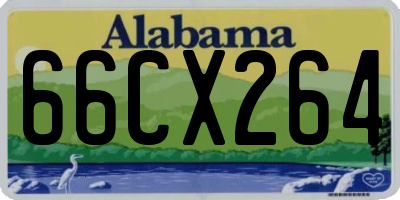 AL license plate 66CX264