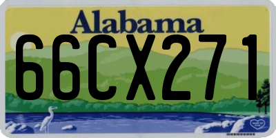 AL license plate 66CX271