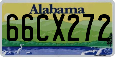 AL license plate 66CX272