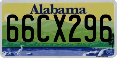 AL license plate 66CX296
