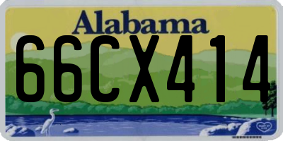 AL license plate 66CX414
