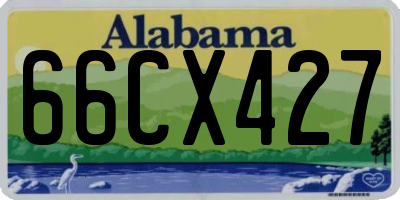 AL license plate 66CX427