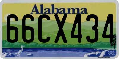 AL license plate 66CX434