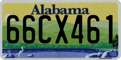 AL license plate 66CX461