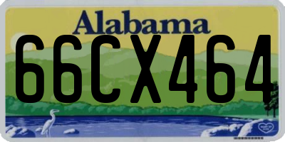 AL license plate 66CX464