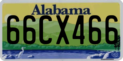AL license plate 66CX466