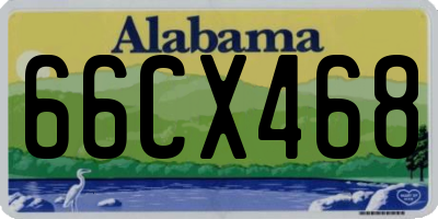 AL license plate 66CX468