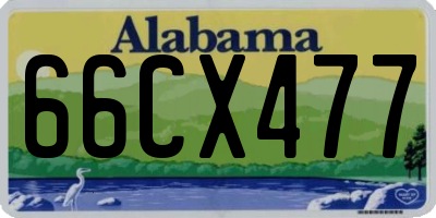 AL license plate 66CX477