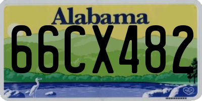 AL license plate 66CX482