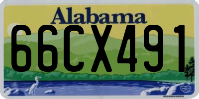 AL license plate 66CX491