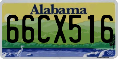 AL license plate 66CX516