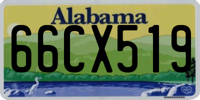 AL license plate 66CX519