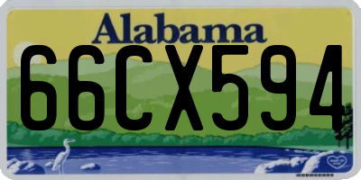 AL license plate 66CX594