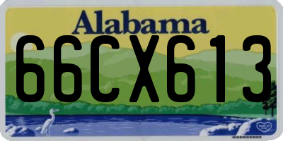 AL license plate 66CX613
