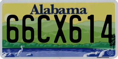 AL license plate 66CX614