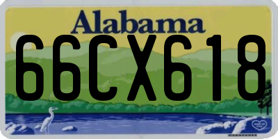 AL license plate 66CX618