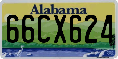 AL license plate 66CX624