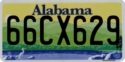 AL license plate 66CX629
