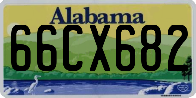 AL license plate 66CX682