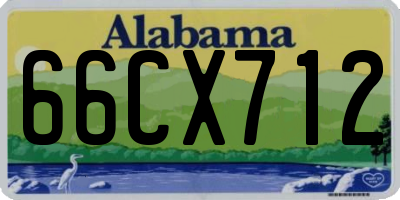 AL license plate 66CX712