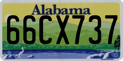 AL license plate 66CX737