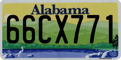 AL license plate 66CX771