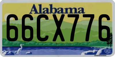 AL license plate 66CX776