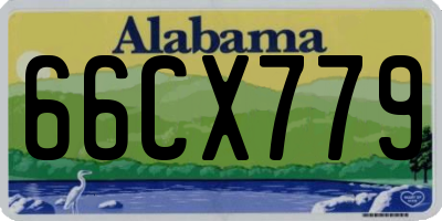 AL license plate 66CX779