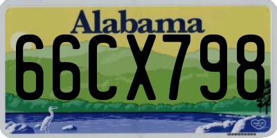 AL license plate 66CX798