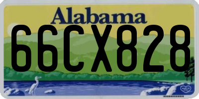 AL license plate 66CX828
