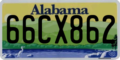 AL license plate 66CX862