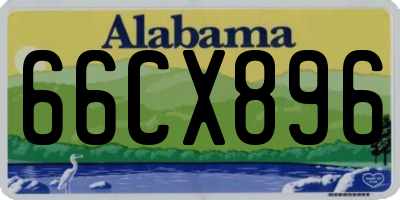 AL license plate 66CX896