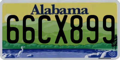 AL license plate 66CX899