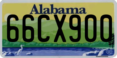 AL license plate 66CX900