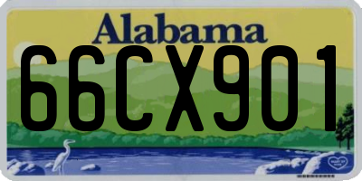 AL license plate 66CX901