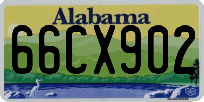 AL license plate 66CX902