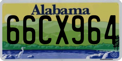 AL license plate 66CX964