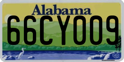 AL license plate 66CY009